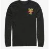 Best Pirce 💯 Disney Pixar Toy Story 4 Chest Color Logo Long-Sleeve T-Shirt 🎁