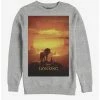 Cheap 🔔 Disney The Lion King 2019 Pride Rock Poster Heathered Sweatshirt 💯