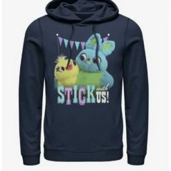 Best deal 🤩 Disney Pixar Toy Story 4 Stick With Us Navy Blue Hoodie ⌛