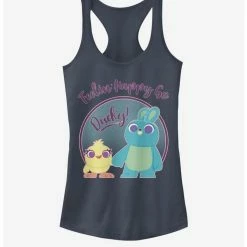 Hot Sale ✨ Disney Pixar Toy Story 4 Ducky Bunny Pastel 😀 Girls Indigo Tank Top ✨