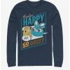 Top 10 😀 Disney Pixar Toy Story 4 Happy Go Ducky Navy Blue Long-Sleeve T-Shirt ⭐