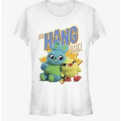 Hot Sale ✨ Disney Pixar Toy Story 4 Hang Time Girls White T-Shirt 😀