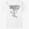 Deals ❤️ Disney Pixar Toy Story 4 Doodle Fork White T-Shirt ✔️