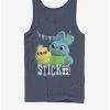 Coupon 🔔 Disney Pixar Toy Story 4 Stick With Us Navy Blue Tank Top ✨