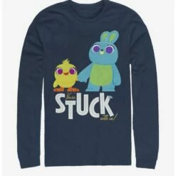 Top 10 🌟 Disney Pixar Toy Story 4 Stuck With Us Navy Blue Long-Sleeve T-Shirt 😉