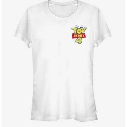 Buy 🛒 Disney Pixar Toy Story 4 Chest Color Logo Girls White T-Shirt 🔥