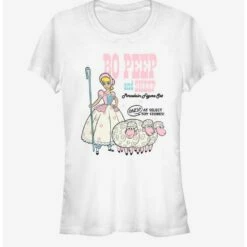 Best Pirce 🔔 Disney Pixar Toy Story 4 Bo Peep And Sheep Girls White T-Shirt 🤩