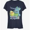 Brand new 🤩 Disney Pixar Toy Story 4 Stick With Us ❤️ Girls Navy Blue T-Shirt ✔️