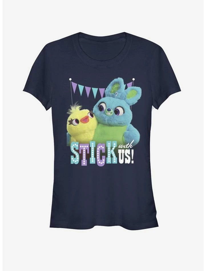 Brand new π€© Disney Pixar Toy Story 4 Stick With Us β€οΈ Girls Navy Blue T-Shirt βοΈ 1 Brand new π€© Disney Pixar Toy Story 4 Stick With Us β€οΈ Girls Navy Blue T-Shirt βοΈ
