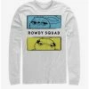 Deals 🌟 Disney Pixar Toy Story 4 Rowdy Boxes White Long-Sleeve T-Shirt 👏
