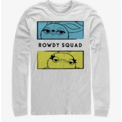 Deals 🌟 Disney Pixar Toy Story 4 Rowdy Boxes White Long-Sleeve T-Shirt 👏