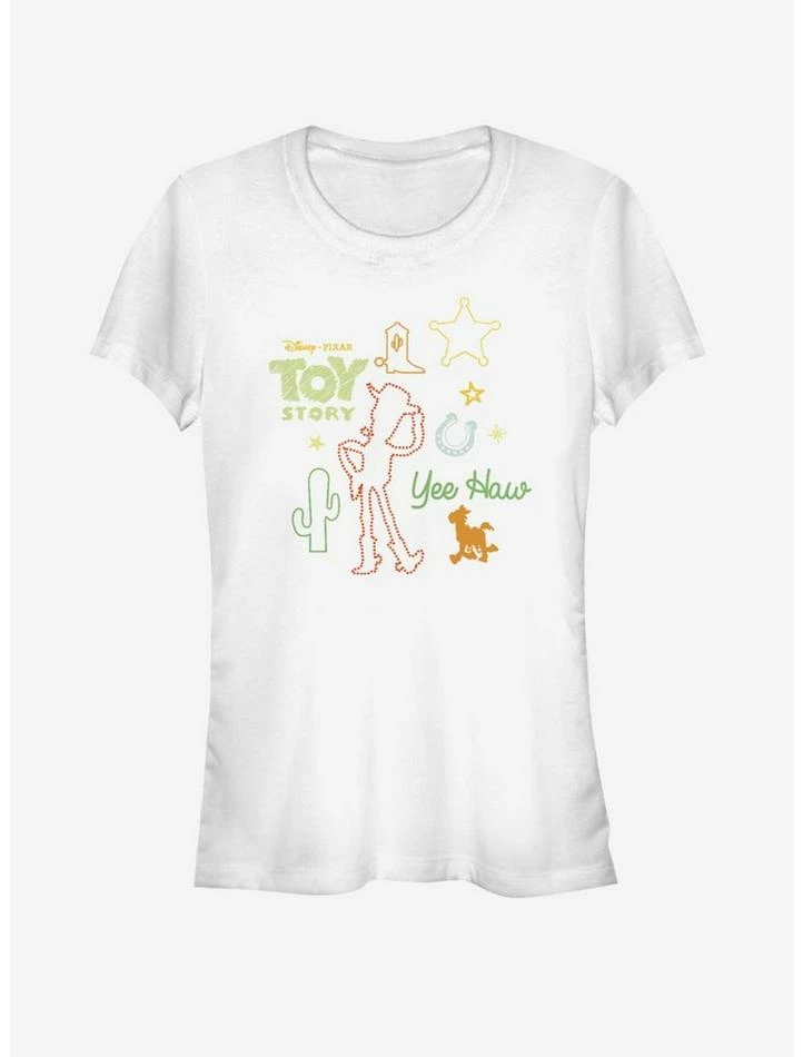 Discount 🔥 Disney Pixar Toy Story 4 Folk Story 🛒 Girls White T-Shirt ❤️ 1 Discount 🔥 Disney Pixar Toy Story 4 Folk Story 🛒 Girls White T-Shirt ❤️