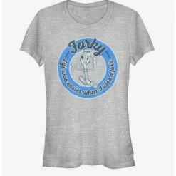 Wholesale 🌟 Disney Pixar Toy Story 4 Forky Back Girls Heathered T-Shirt ⭐