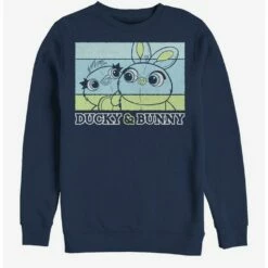 Best Sale 🌟 Disney Pixar Toy Story 4 Ducky And Bunny Navy Blue Sweatshirt ⌛