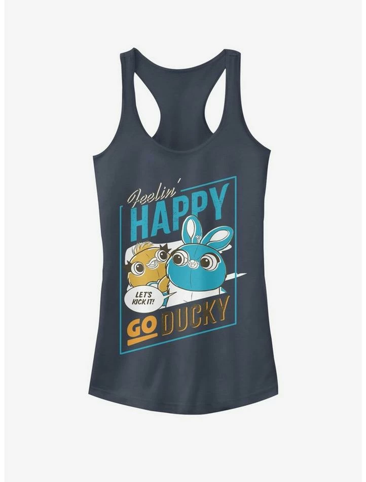 Best deal π₯° Disney Pixar Toy Story 4 Happy Go Ducky Girls Indigo Tank Top π 1 Best deal π₯° Disney Pixar Toy Story 4 Happy Go Ducky Girls Indigo Tank Top π
