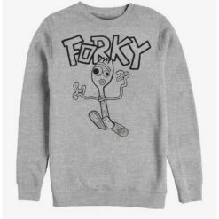 Discount 👍 Disney Pixar Toy Story 4 Doodle Fork Heathered Sweatshirt ⭐