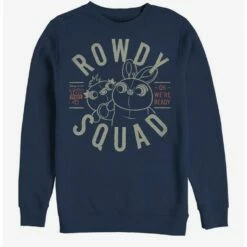 Cheapest 🤩 Disney Pixar Toy Story 4 Rowdy Squad Navy Blue Sweatshirt ⌛