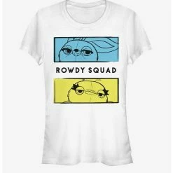 Coupon 🔥 Disney Pixar Toy Story 4 Rowdy Boxes Girls White T-Shirt ❤️