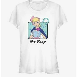 Promo 👍 Disney Pixar Toy Story 4 Bo Peep Cloak 😀 Girls White T-Shirt ✔️
