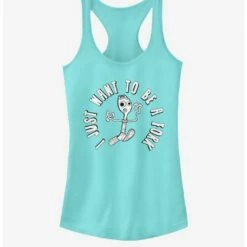 Deals 🔥 Disney Pixar Toy Story 4 I Don't Belong Girls Cancun Blue Tank Top 💯