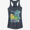 Promo 🥰 Disney Pixar Toy Story 4 Stick With Us Girls Indigo Tank Top ⌛
