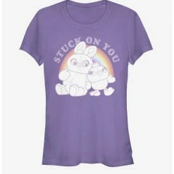 Promo 🧨 Disney Pixar Toy Story 4 Rainbow Pals Girls Purple T-Shirt 🔔