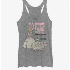 Top 10 ⌛ Disney Pixar Toy Story 4 Bo Peep And Sheep ⌛ Girls Grey Heathered Tank Top 🥰