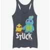 Best Pirce 👏 Disney Pixar Toy Story 4 Stuck With Us Girls Navy Blue Heathered Tank Top 🔥