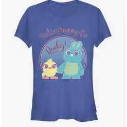 Flash Sale 🤩 Disney Pixar Toy Story 4 Ducky Bunny Pastel ⌛ Girls Royal Blue T-Shirt ✔️