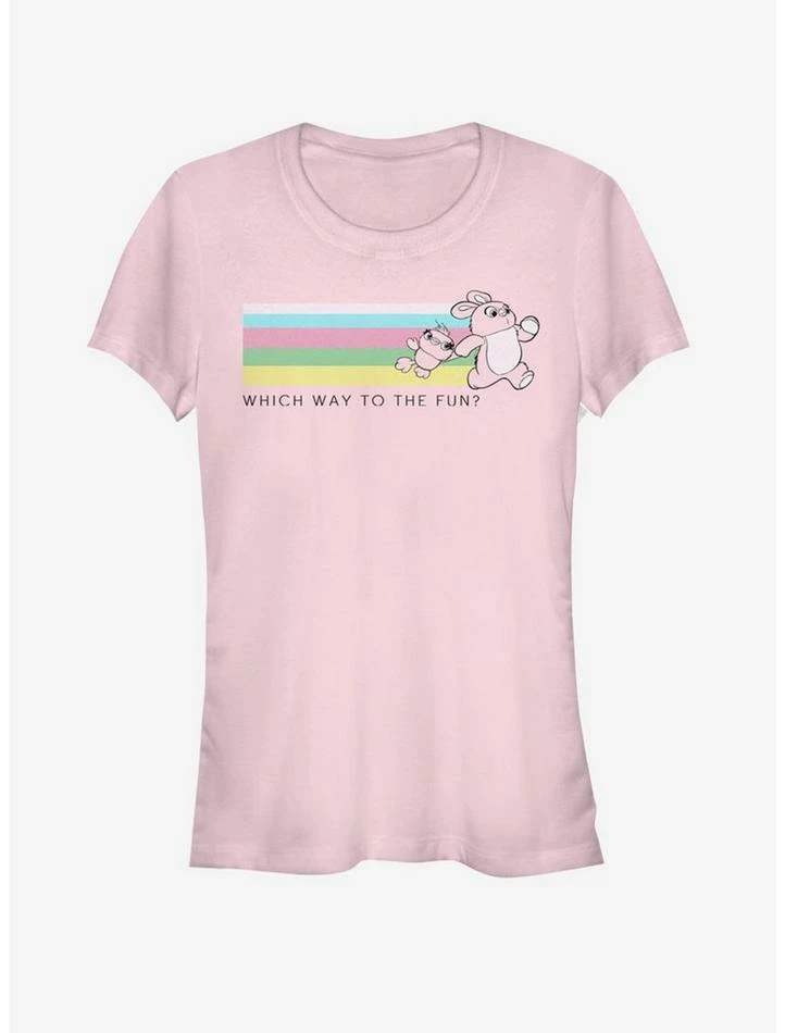Outlet 😉 Disney Pixar Toy Story 4 Which Way To Fun Girls Light Pink T-Shirt 💯 1 Outlet 😉 Disney Pixar Toy Story 4 Which Way To Fun Girls Light Pink T-Shirt 💯