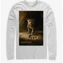 Wholesale 🎁 Disney The Lion King 2019 Simba Poster White Long-Sleeve T-Shirt 🎉