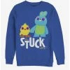 Coupon 😉 Disney Pixar Toy Story 4 Stuck With Us Royal Blue Sweatshirt ❤️