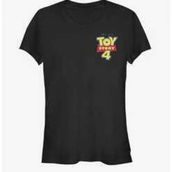 Discount ❤️ Disney Pixar Toy Story 4 Chest Color Logo 😍 Girls T-Shirt ✔️