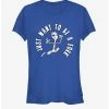 New ⌛ Disney Pixar Toy Story 4 I Don't Belong Girls Royal Blue T-Shirt 💯