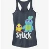 Promo 🔥 Disney Pixar Toy Story 4 Stuck With Us Girls Indigo Tank Top ✨