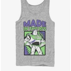 Best Sale 🎁 Disney Pixar Toy Story 4 Nineties Buzz Heathered Tank Top ⌛