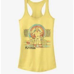 Cheap 🌟 Disney Pixar Toy Story 4 Ride 4 Lyfe 🛒 Girls Banana Yellow Tank Top ⌛