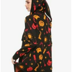 Outlet 💯 Her Universe Disney Hocus Pocus Dani Hooded Girls Flyaway Cardigan 🔔 -Dressup Outfits Shop 12047333 av4