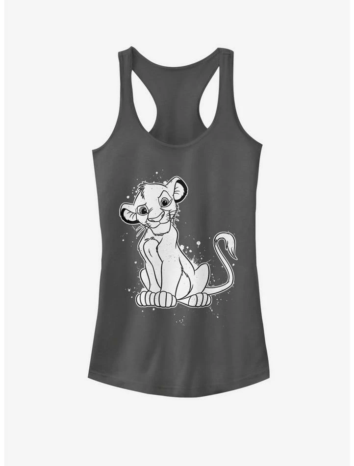 Best Pirce 🛒 Disney The Lion King Simba Splatter 😍 Girls Tank ❤️ 1 Best Pirce 🛒 Disney The Lion King Simba Splatter 😍 Girls Tank ❤️
