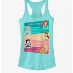 Discount 👍 Disney Princesses Princess Adjectives 🎁 Girls Tank ✨
