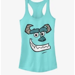 Discount ⌛ Disney Pixar Monsters Inc. Sully's Face 🎉 Girls Tank ⌛