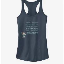 Brand new ⭐ Disney Wreck-It Ralph Princess Name Text Stack Girls Tank ✔️