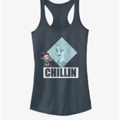 Discount 🛒 Disney Wreck-It Ralph Princess Chillin 🧨 Girls Tank ❤️