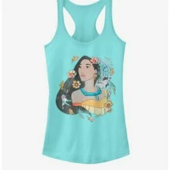 Promo 😍 Disney Pocahontas Dreamcatcher Sketch Girls Tank 🥰