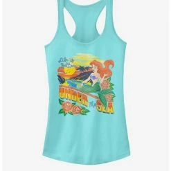 Best Pirce 🥰 Disney The Little Mermaid Festive Girls Tank 😉