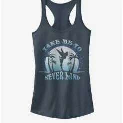 Hot Sale 🤩 Disney Tinker Bell Take Me To Never Land Girls Tank 🎉
