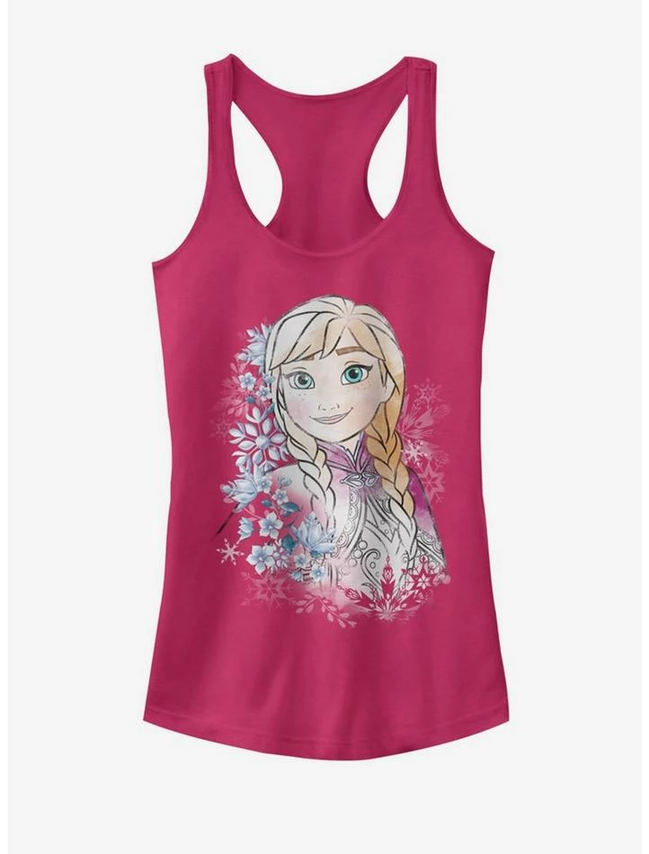 Outlet π₯° Disney Frozen Anna Flowers Girls Tank π― 1 Outlet π₯° Disney Frozen Anna Flowers Girls Tank π―