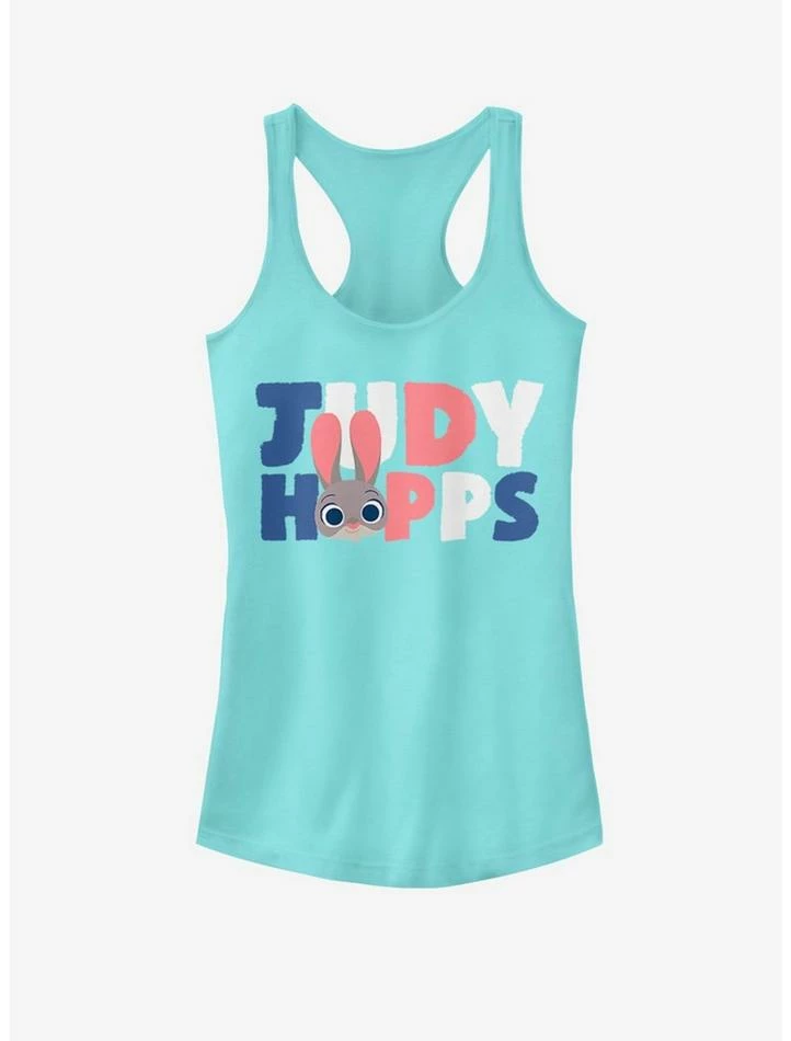 Hot Sale ๐ Disney Zootopia Judy Hopps Face Girls Tank ๐ 1 Hot Sale ๐ Disney Zootopia Judy Hopps Face Girls Tank ๐
