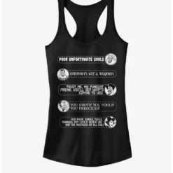 Cheap ⌛ Disney Villains Villain Quotes ⌛ Girls Tank ✔️