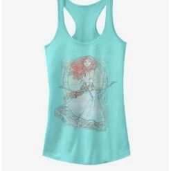 Cheap 🧨 Disney Pixar Brave Watercolor Brave Girls Tank ✨